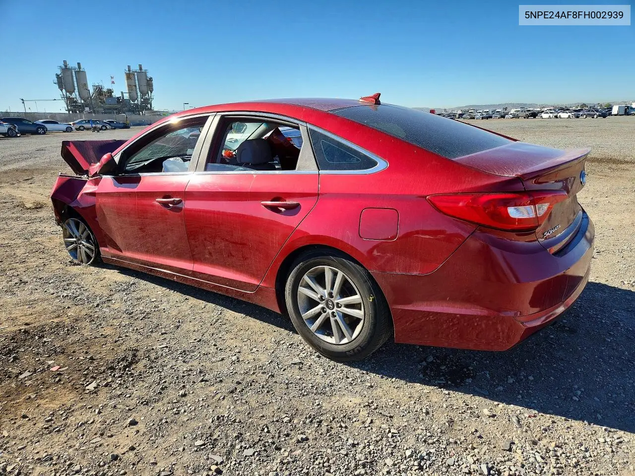 2015 HYUNDAI SONATA VIN 5NPE24AF8FH002939 — фото 2