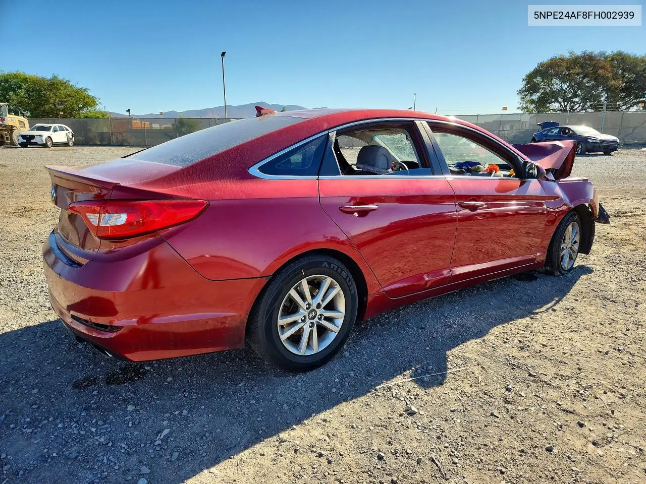 2015 HYUNDAI SONATA VIN 5NPE24AF8FH002939 — фото 3