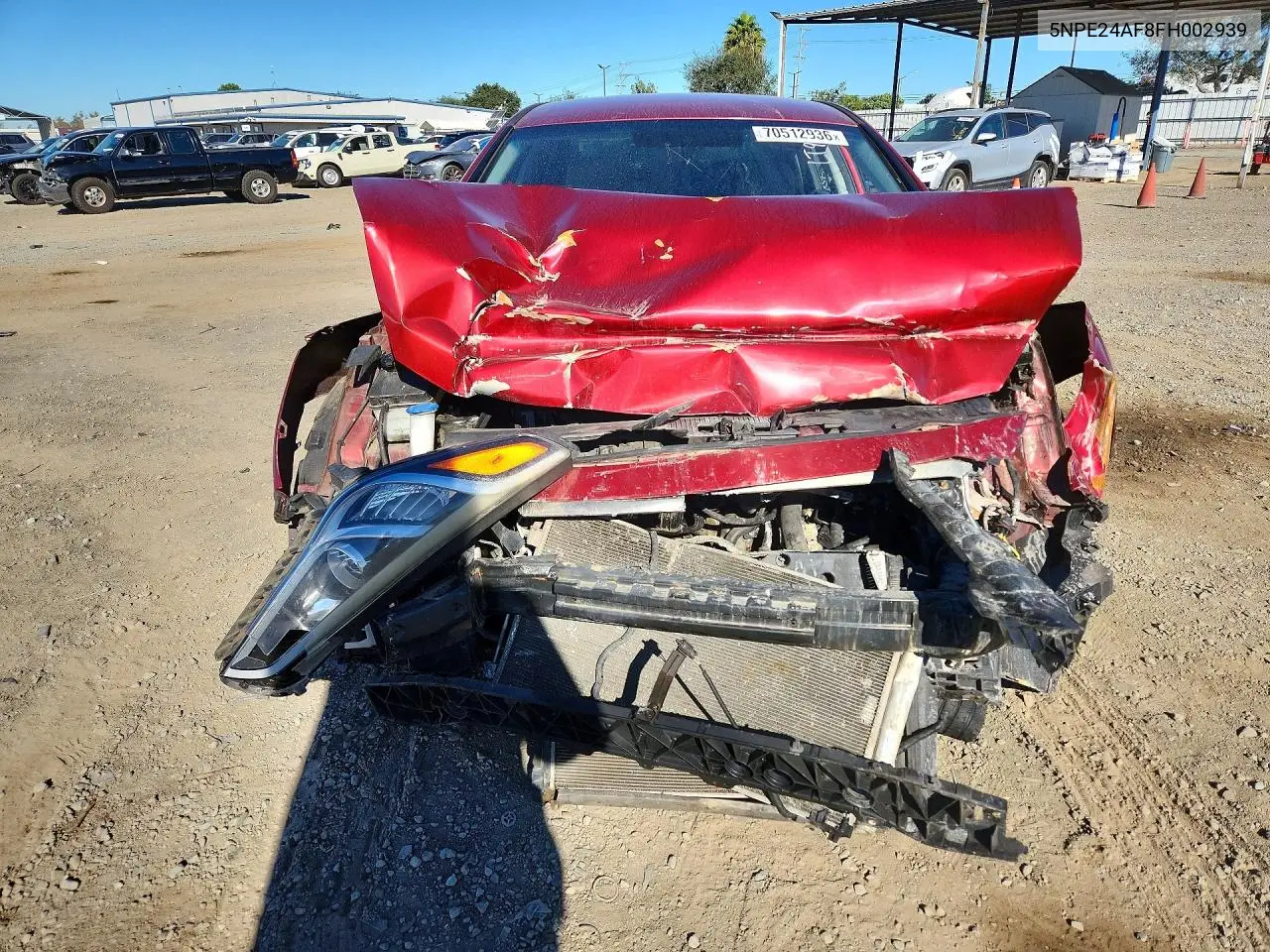 2015 HYUNDAI SONATA VIN 5NPE24AF8FH002939 — фото 5