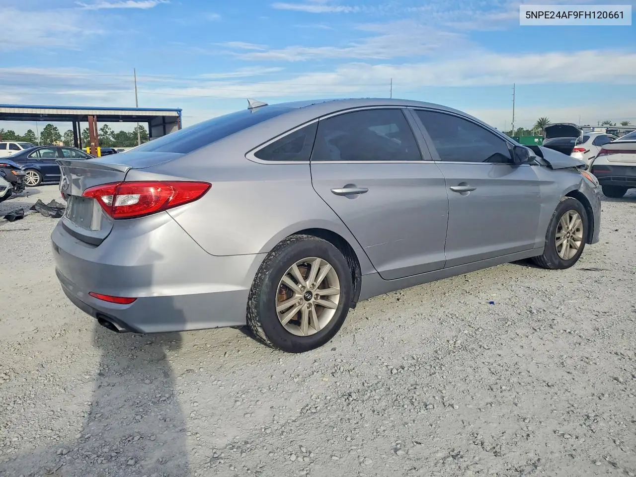 2015 HYUNDAI SONATA VIN 5NPE24AF9FH120661 — фото 3