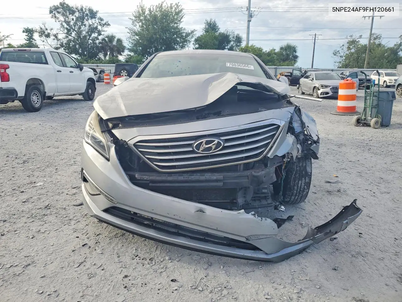 2015 HYUNDAI SONATA VIN 5NPE24AF9FH120661 — фото 5