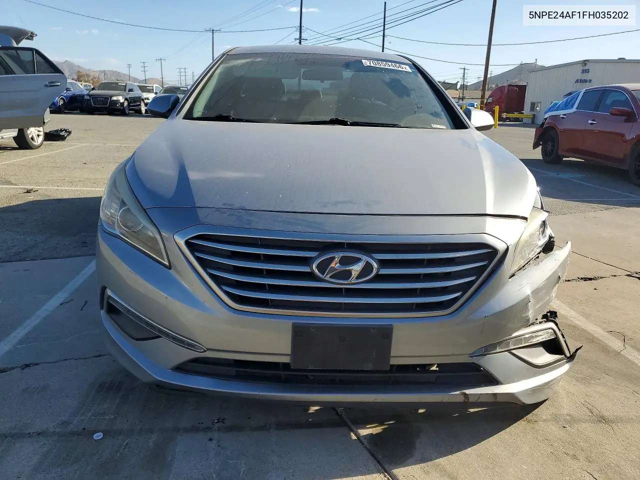 2015 HYUNDAI SONATA VIN 5NPE24AF1FH035202 — фото 5