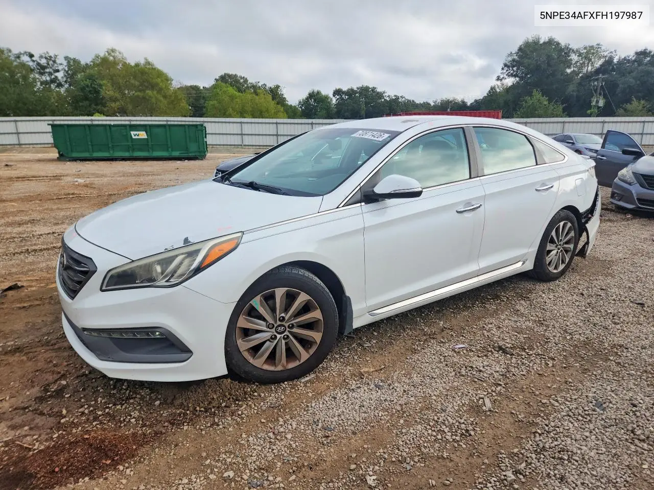 HYUNDAI SONATA 2015, VIN 5NPE34AFXFH197987
