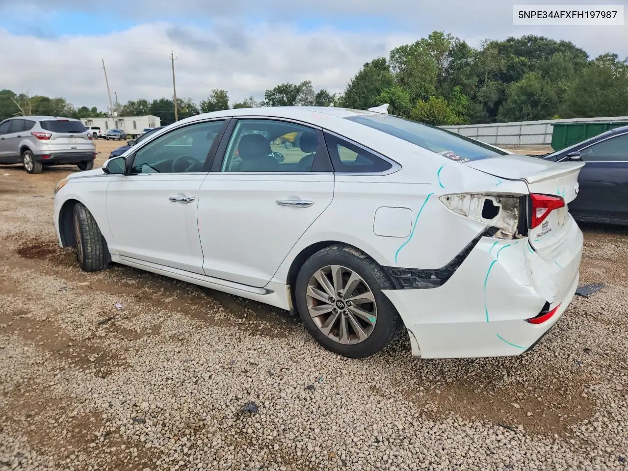 2015 HYUNDAI SONATA VIN 5NPE34AFXFH197987 — фото 2