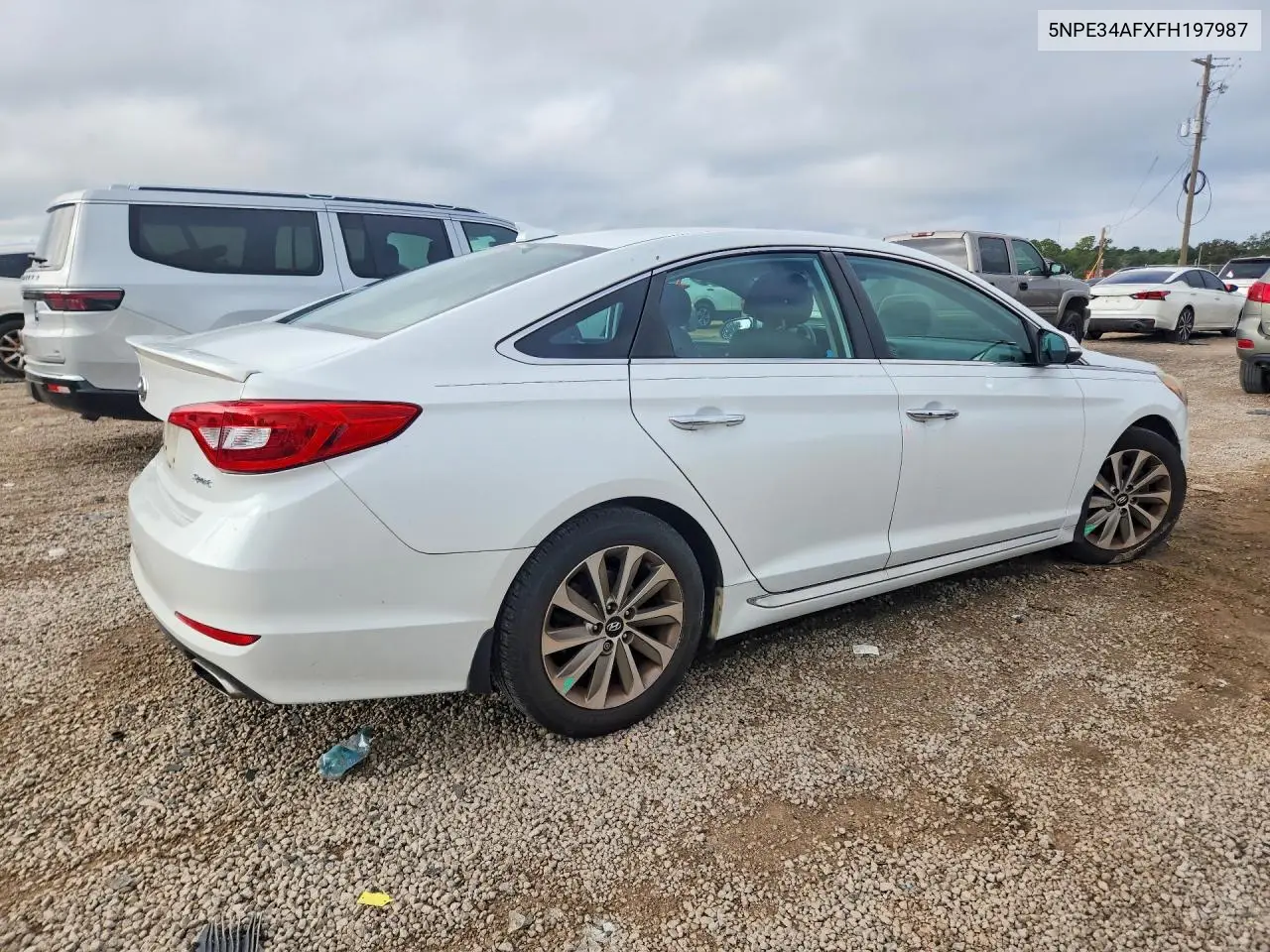 2015 HYUNDAI SONATA VIN 5NPE34AFXFH197987 — фото 3