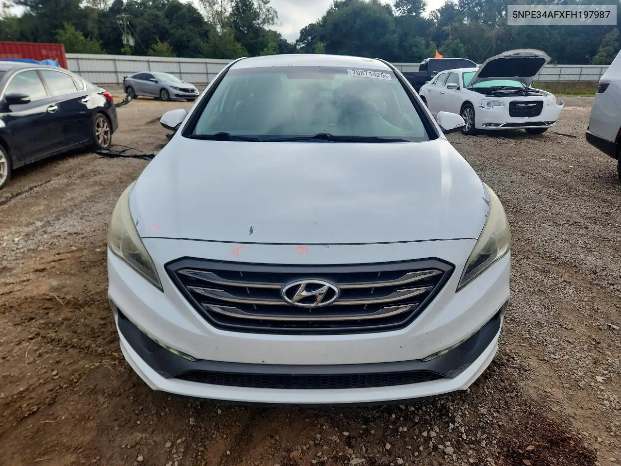 2015 HYUNDAI SONATA VIN 5NPE34AFXFH197987 — фото 5