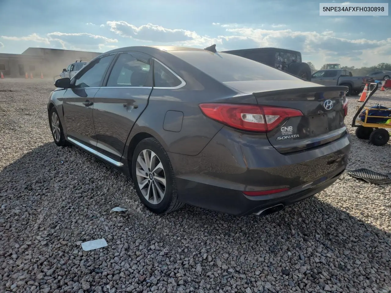 2015 HYUNDAI SONATA VIN 5NPE34AFXFH030898 — фото 2