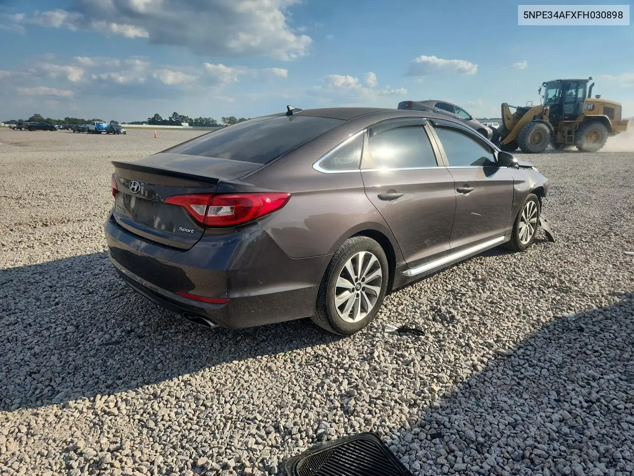 2015 HYUNDAI SONATA VIN 5NPE34AFXFH030898 — фото 3
