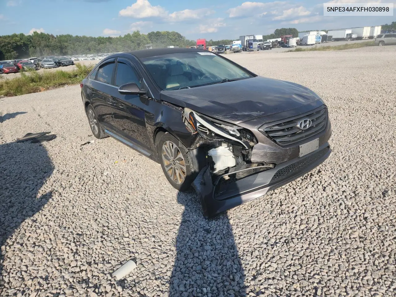 2015 HYUNDAI SONATA VIN 5NPE34AFXFH030898 — фото 4