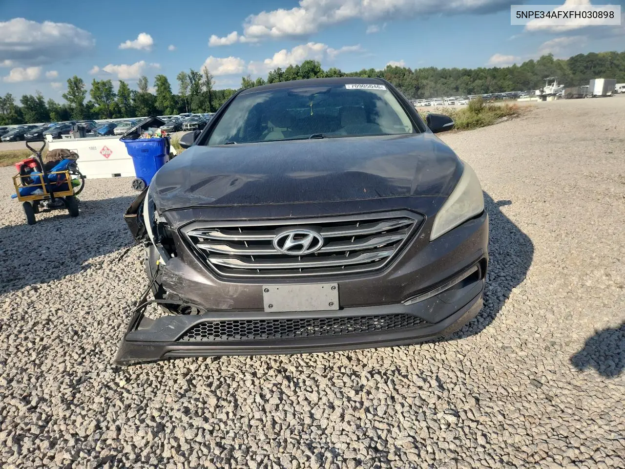 2015 HYUNDAI SONATA VIN 5NPE34AFXFH030898 — фото 5