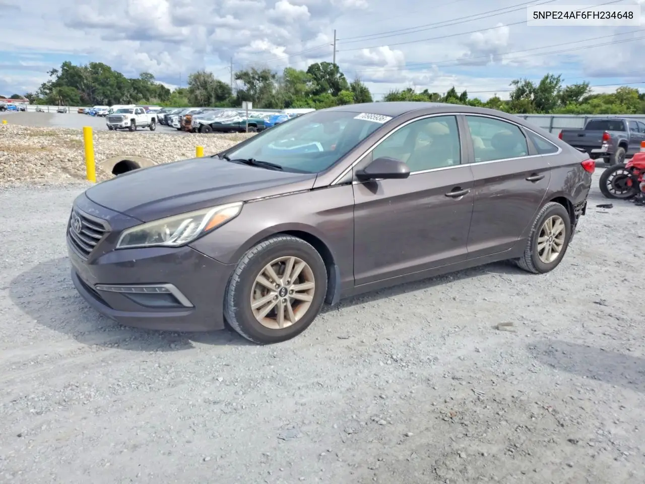 HYUNDAI SONATA 2015, VIN 5NPE24AF6FH234648