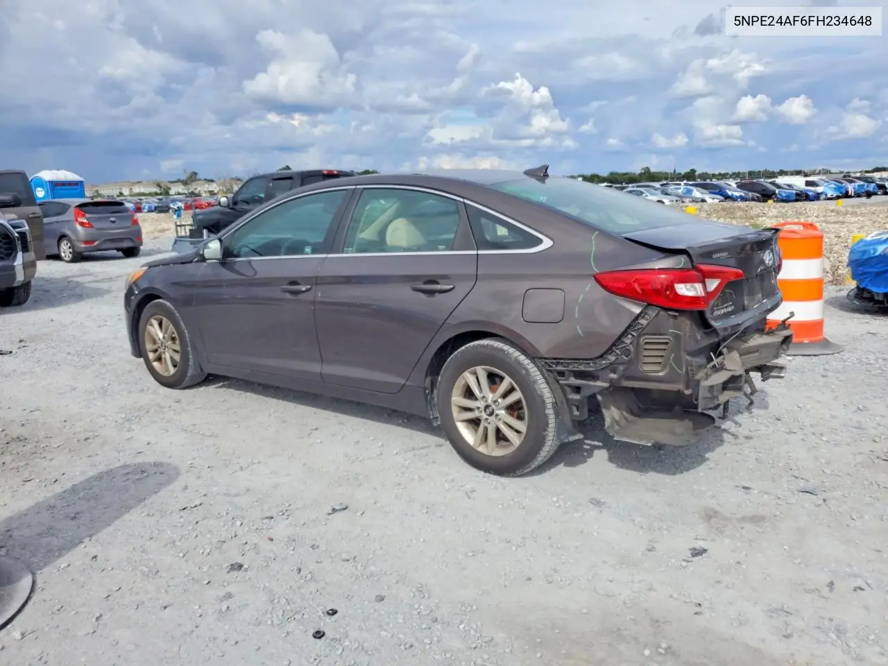 2015 HYUNDAI SONATA VIN 5NPE24AF6FH234648 — фото 2