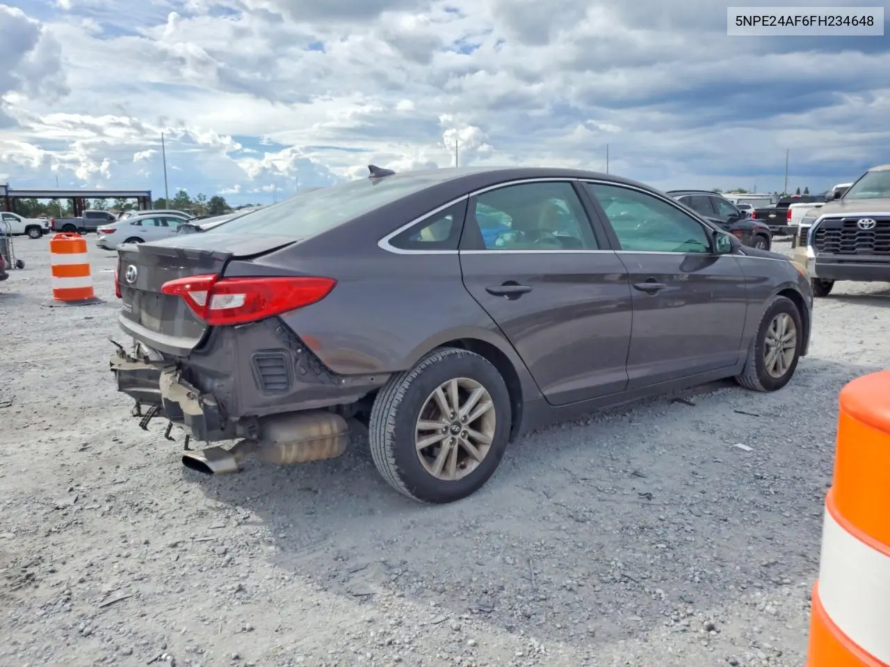 2015 HYUNDAI SONATA VIN 5NPE24AF6FH234648 — фото 3