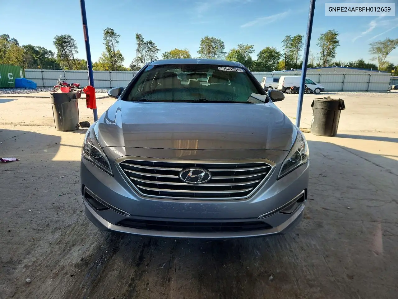 2015 HYUNDAI SONATA VIN 5NPE24AF8FH012659 — фото 5