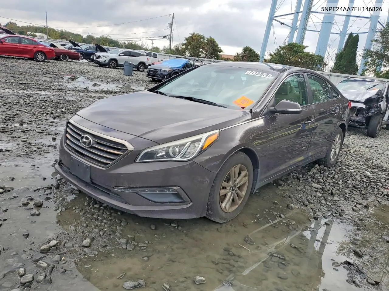HYUNDAI SONATA 2015, VIN 5NPE24AA7FH146826