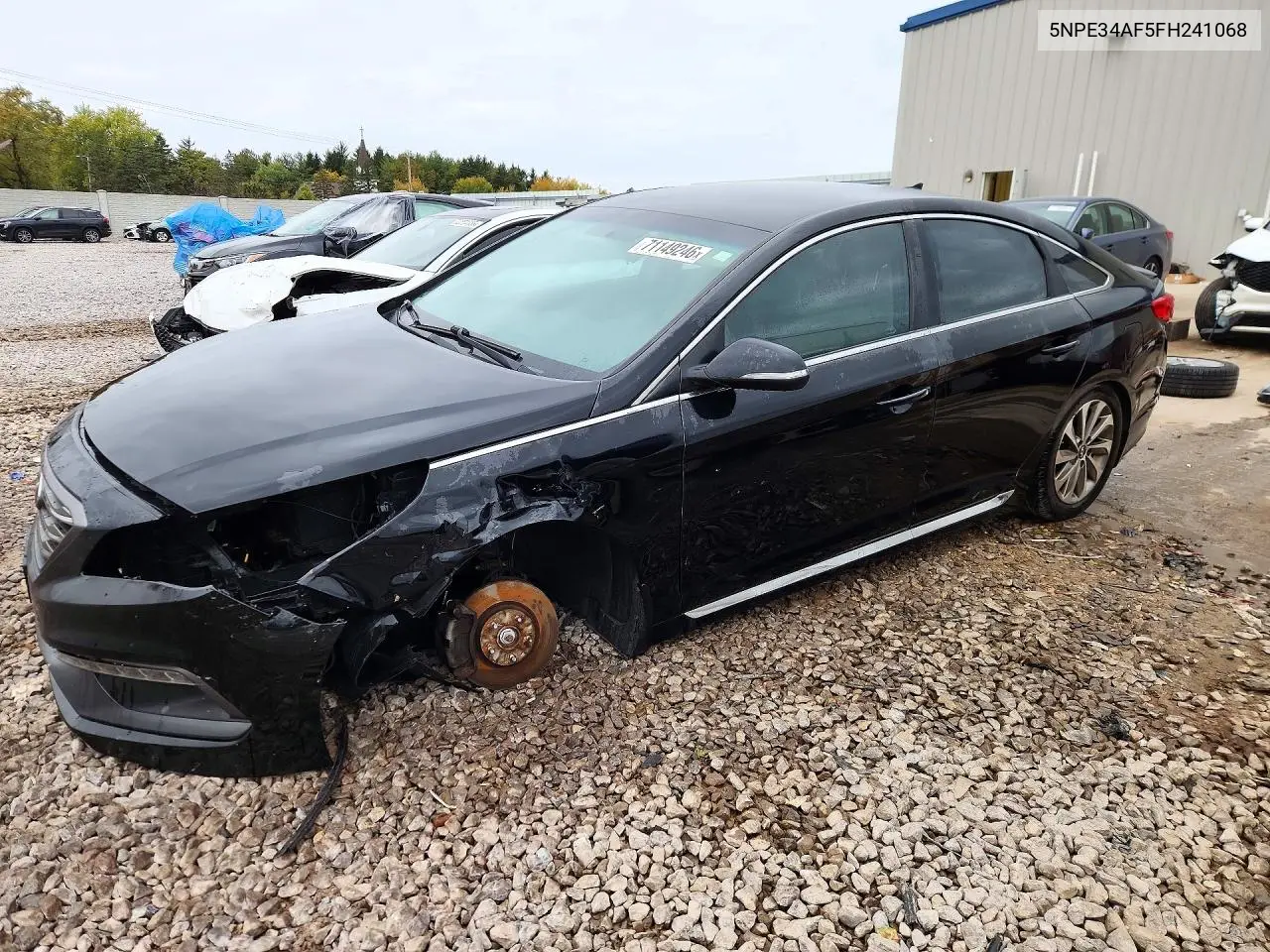 HYUNDAI SONATA 2015, VIN 5NPE34AF5FH241068