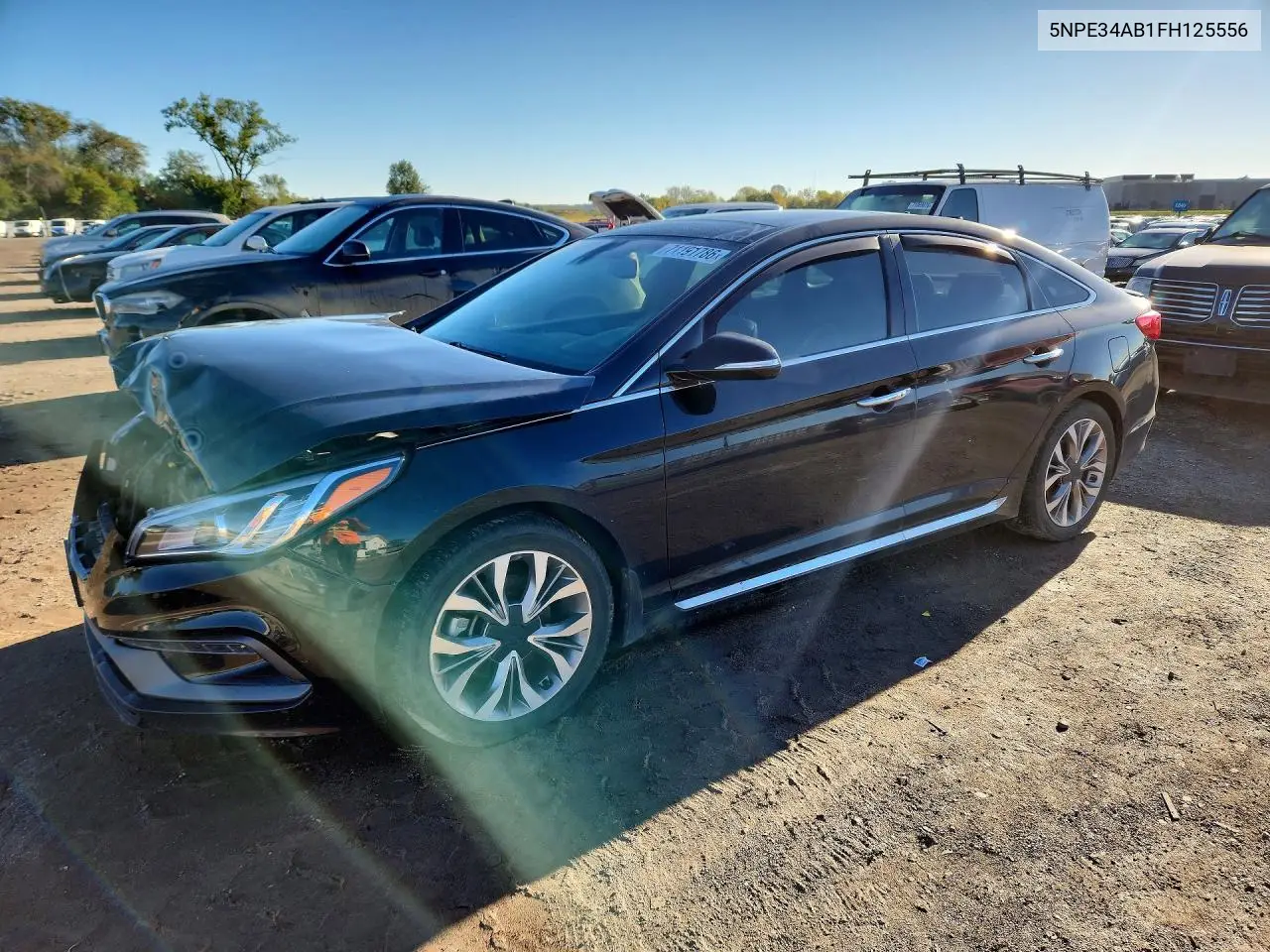 HYUNDAI SONATA 2015, VIN 5NPE34AB1FH125556