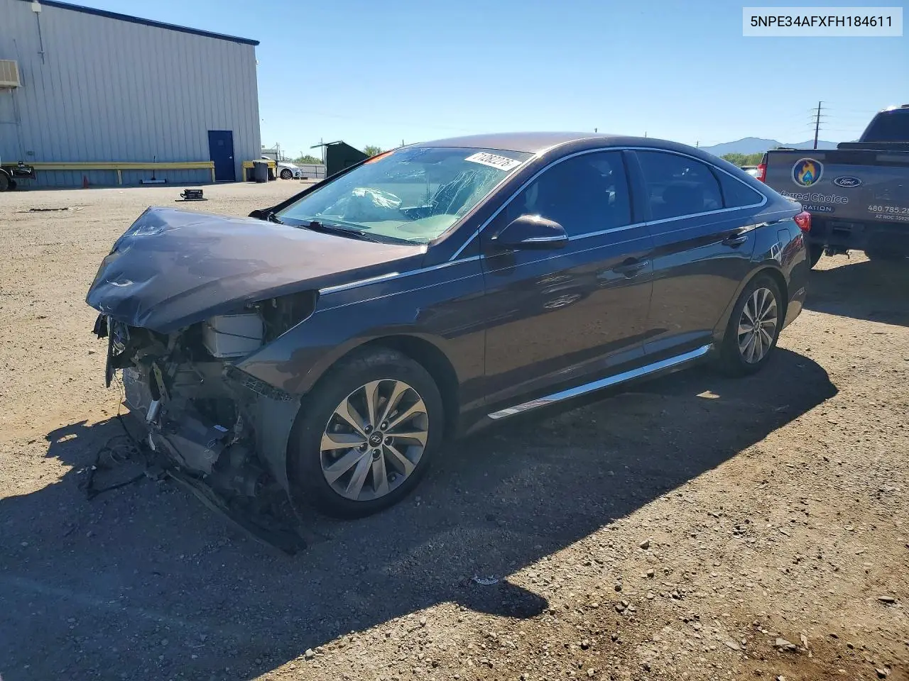 HYUNDAI SONATA 2015, VIN 5NPE34AFXFH184611