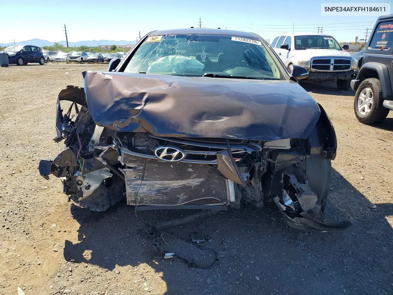 2015 HYUNDAI SONATA VIN 5NPE34AFXFH184611 — фото 5