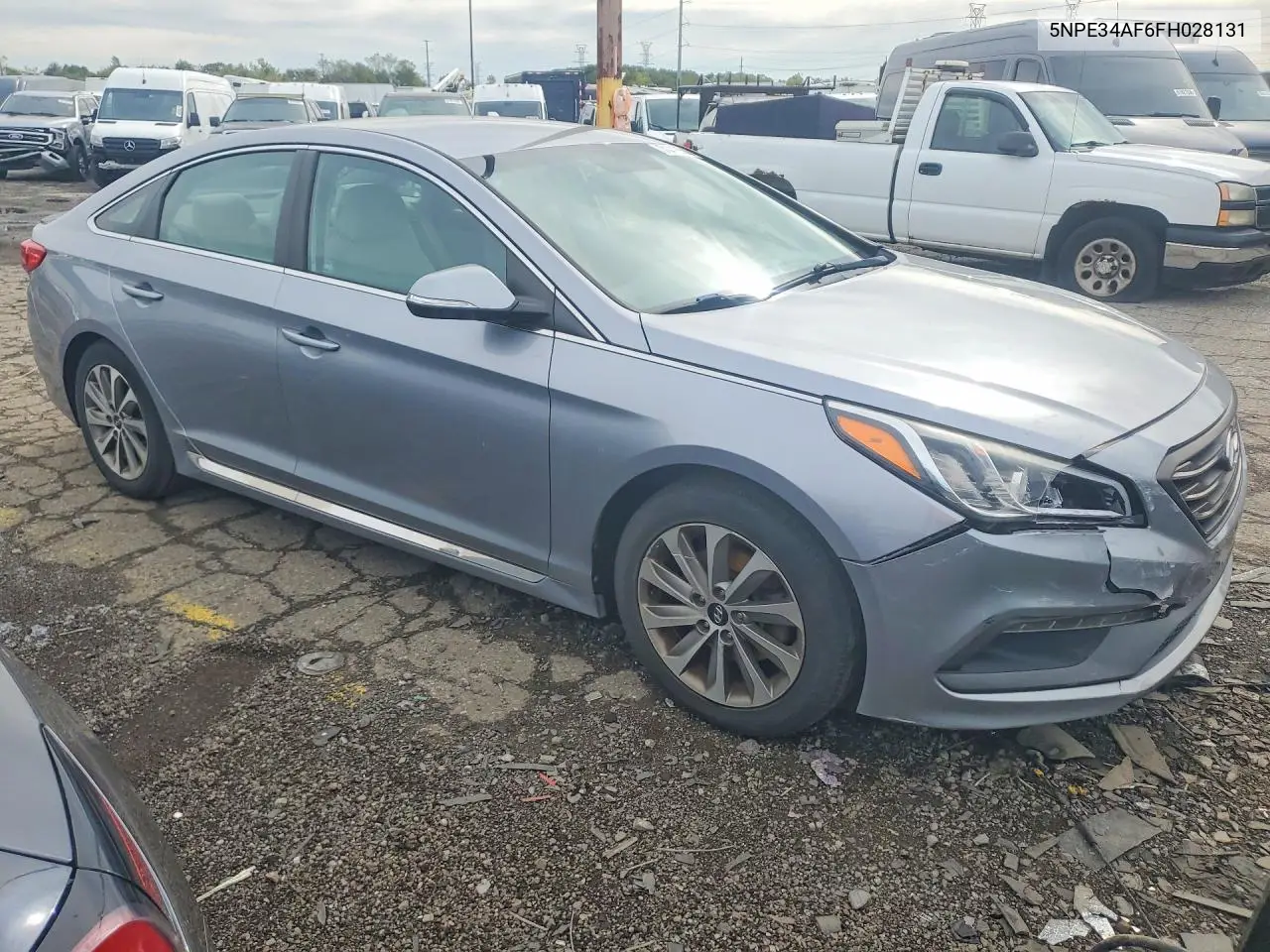 2015 HYUNDAI SONATA VIN 5NPE34AF6FH028131 — фото 4