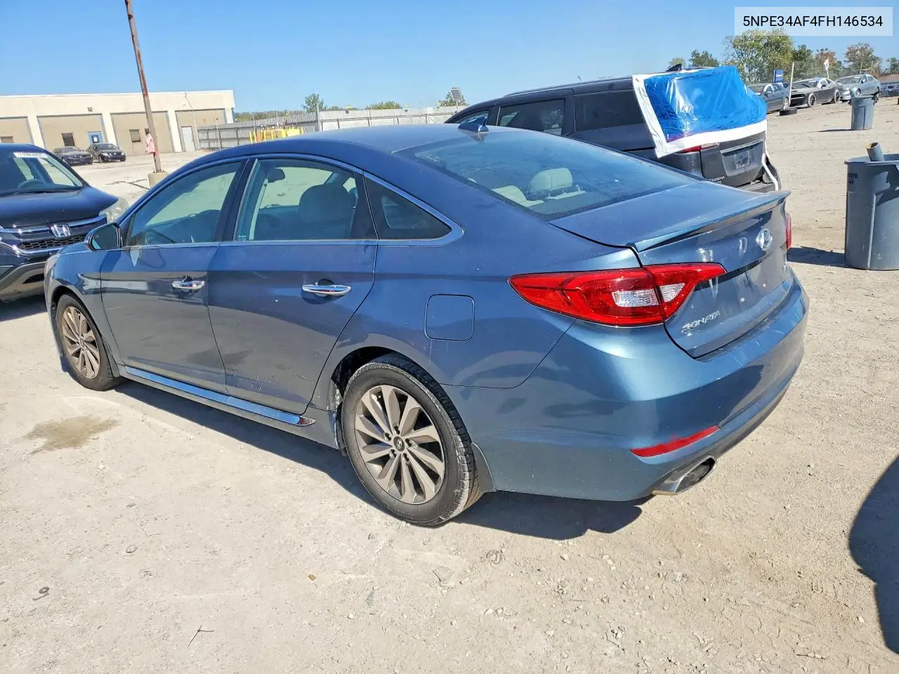 2015 HYUNDAI SONATA VIN 5NPE34AF4FH146534 — фото 2