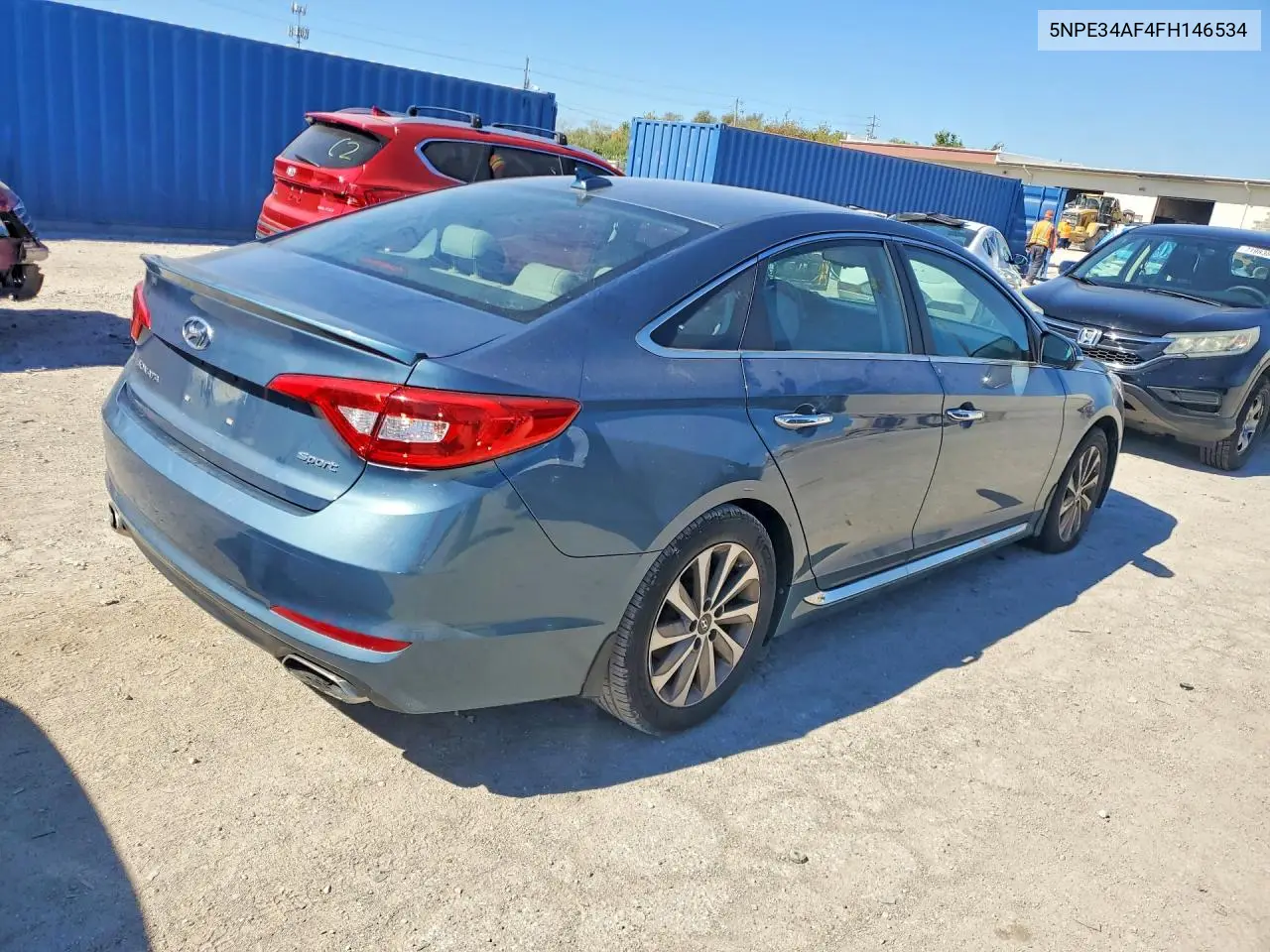 2015 HYUNDAI SONATA VIN 5NPE34AF4FH146534 — фото 3
