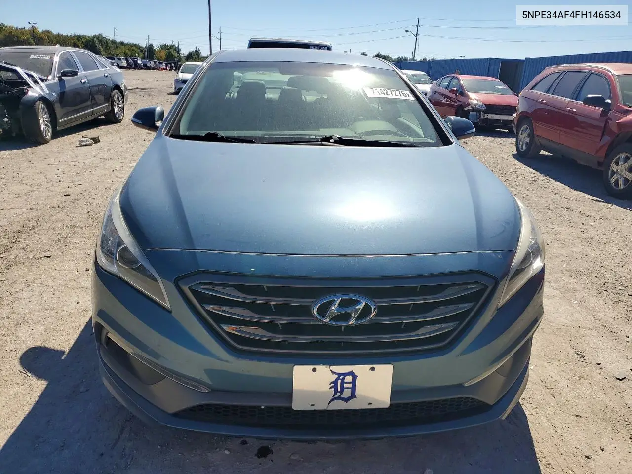 2015 HYUNDAI SONATA VIN 5NPE34AF4FH146534 — фото 5