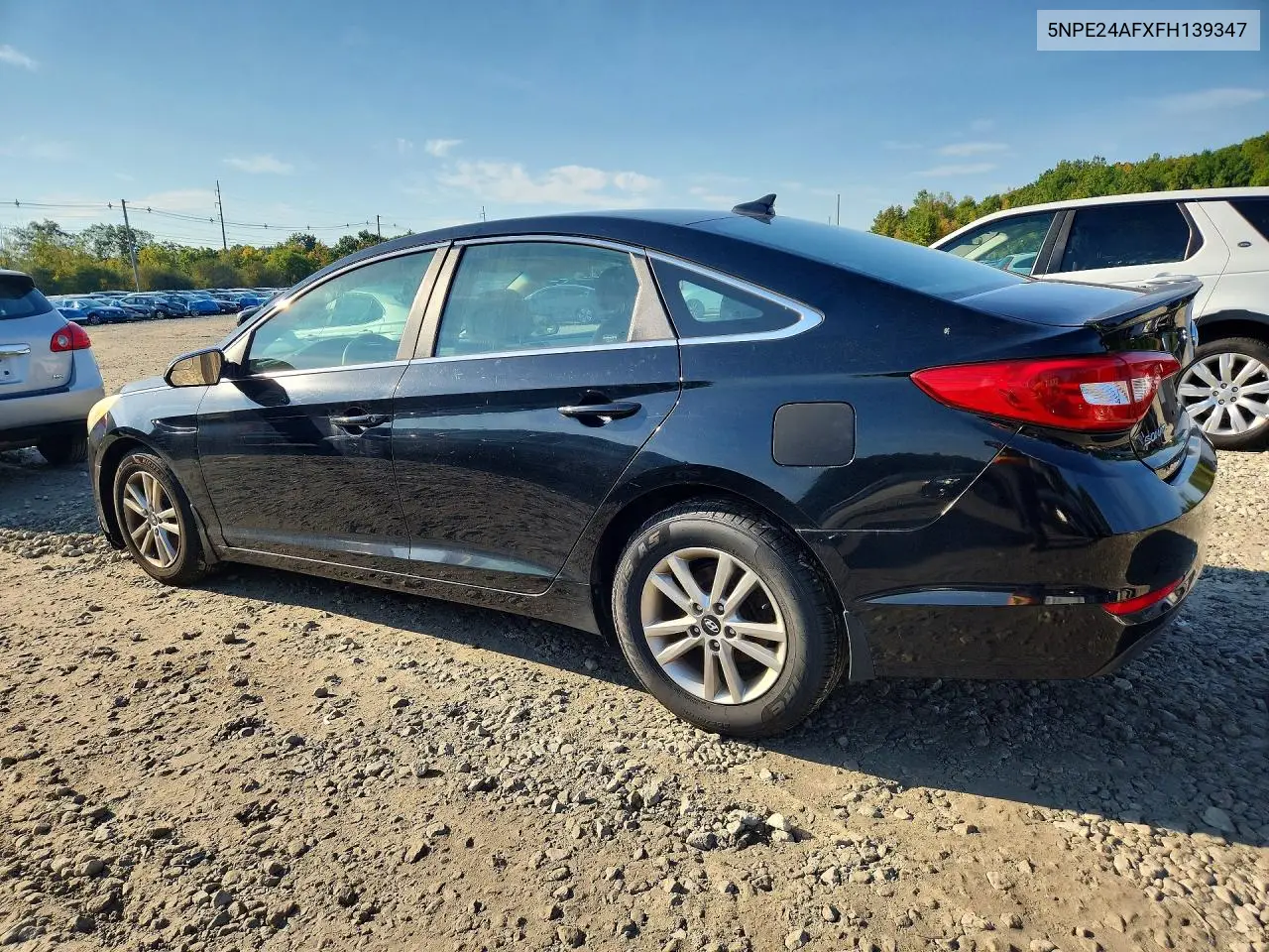 2015 HYUNDAI SONATA VIN 5NPE24AFXFH139347 — фото 2