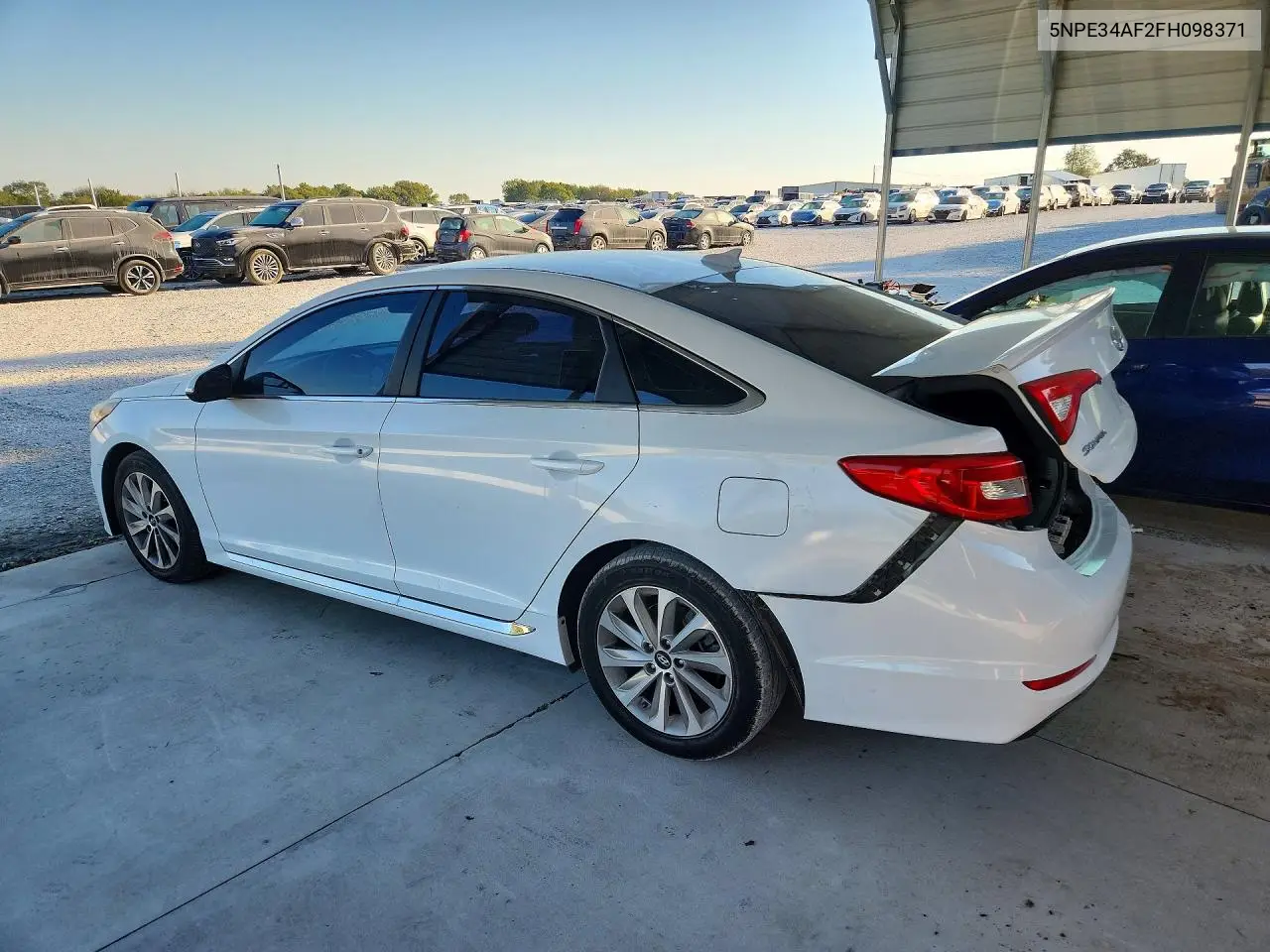 2015 HYUNDAI SONATA VIN 5NPE34AF2FH098371 — фото 2