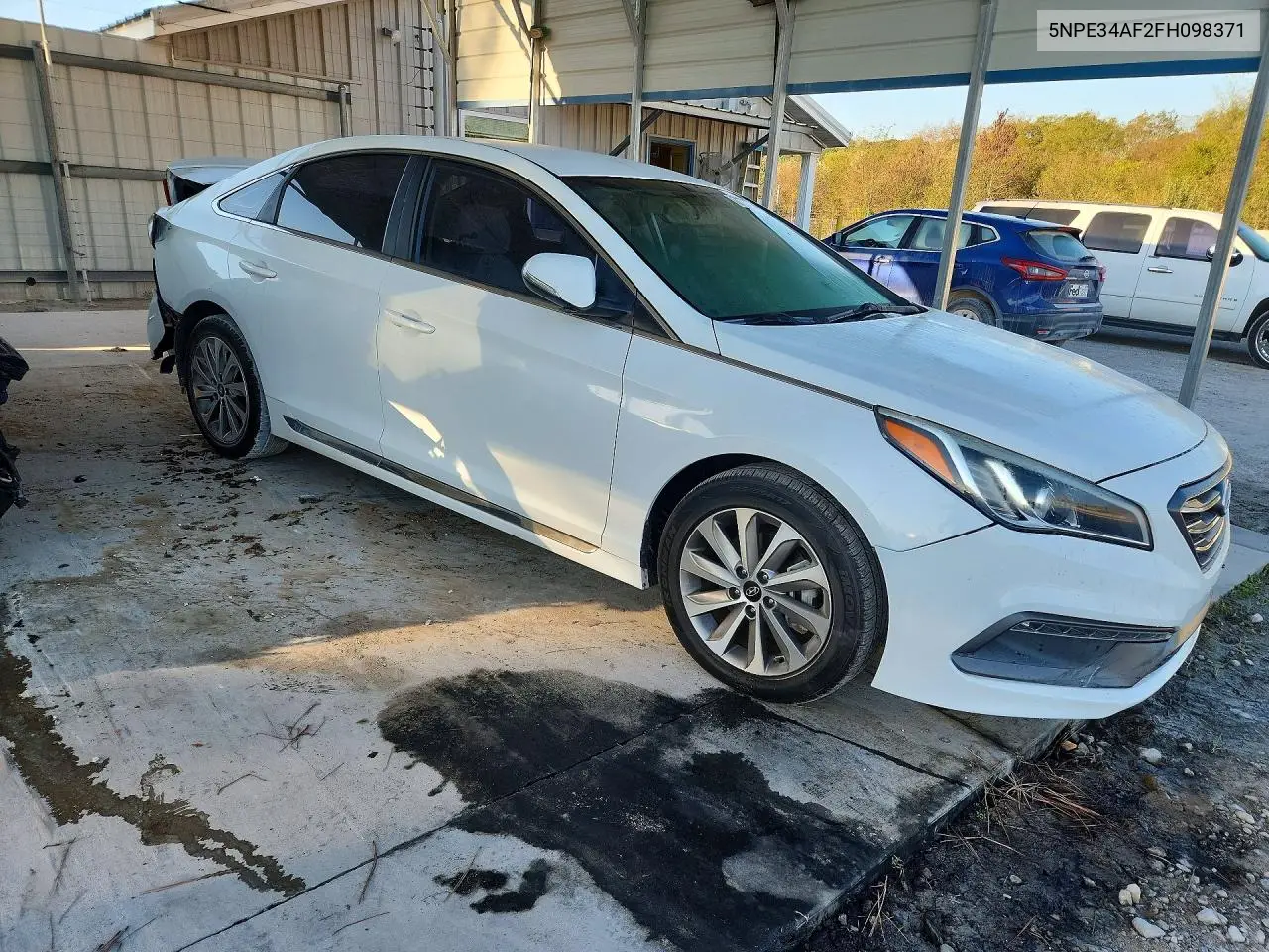 2015 HYUNDAI SONATA VIN 5NPE34AF2FH098371 — фото 4