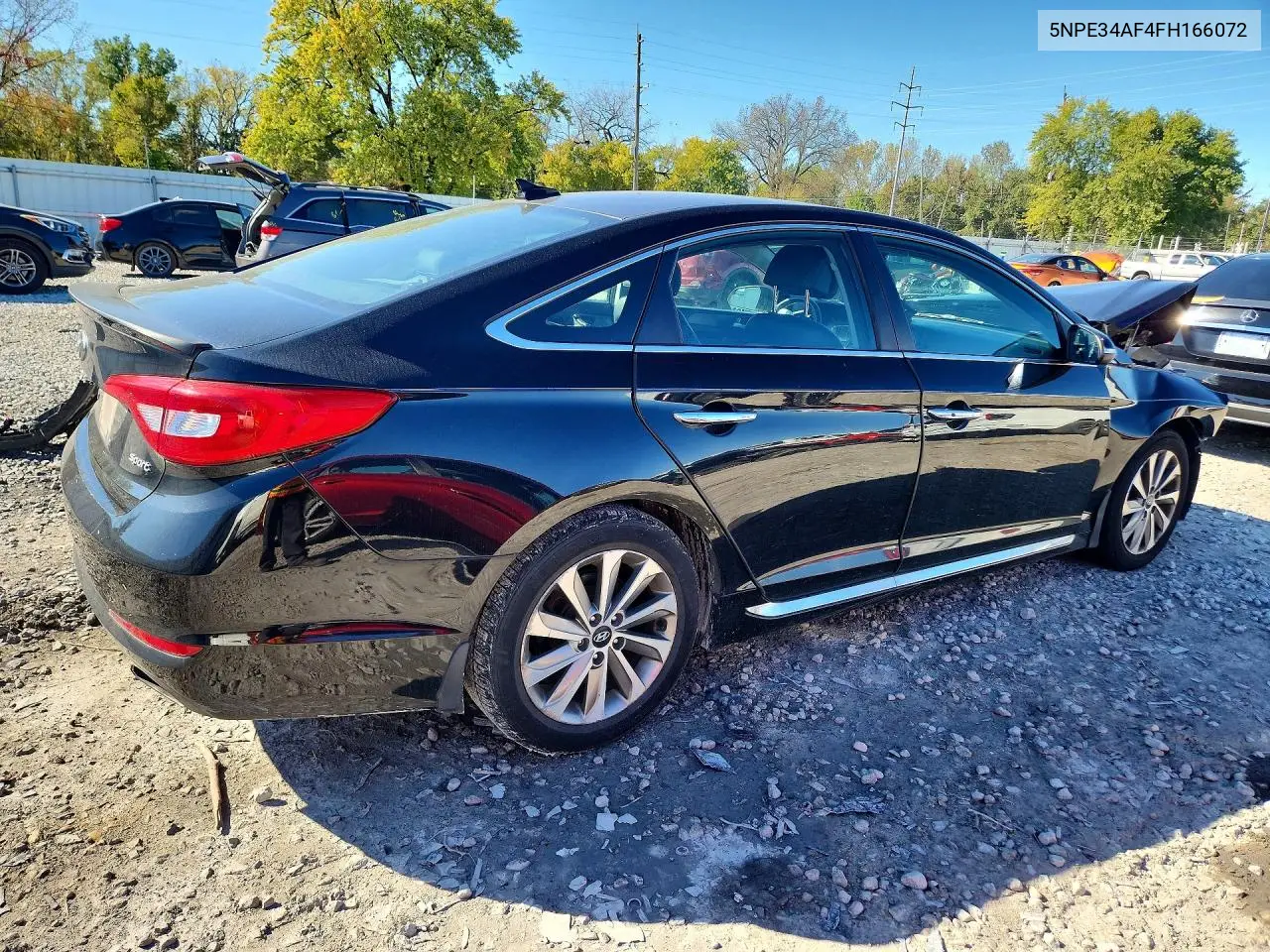 2015 HYUNDAI SONATA VIN 5NPE34AF4FH166072 — фото 3