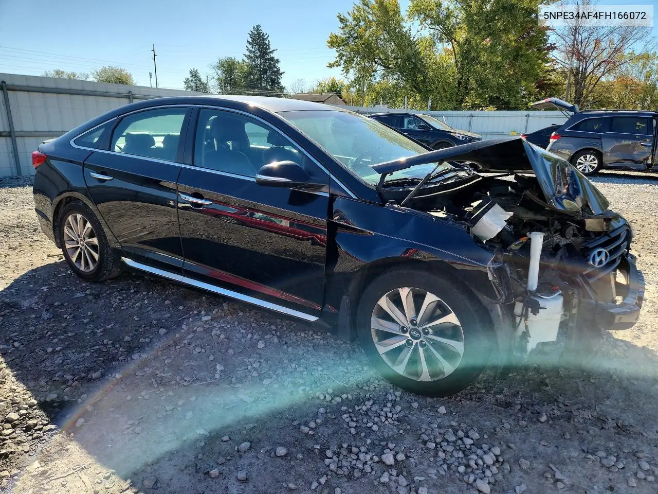 2015 HYUNDAI SONATA VIN 5NPE34AF4FH166072 — фото 4