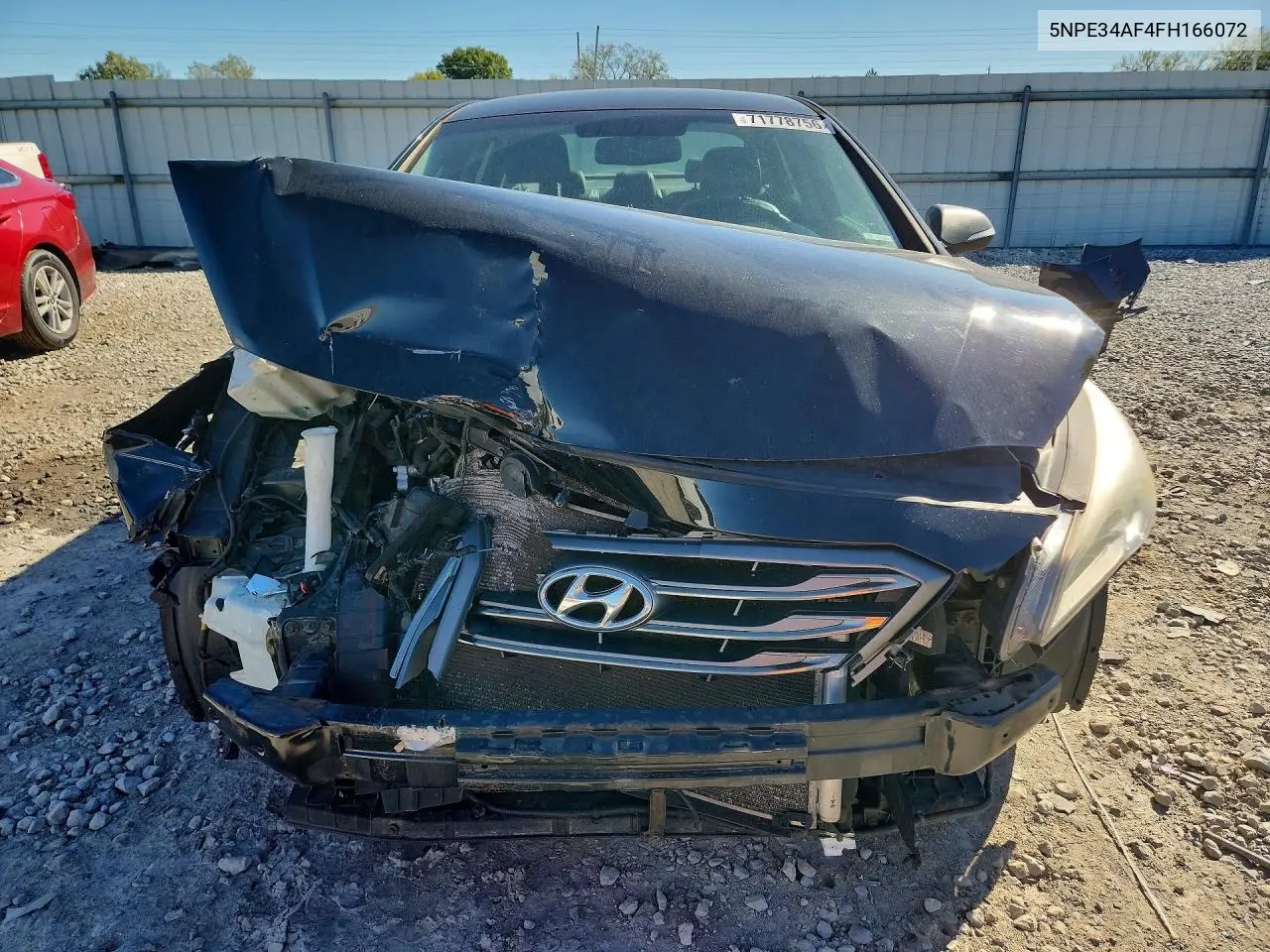 2015 HYUNDAI SONATA VIN 5NPE34AF4FH166072 — фото 5