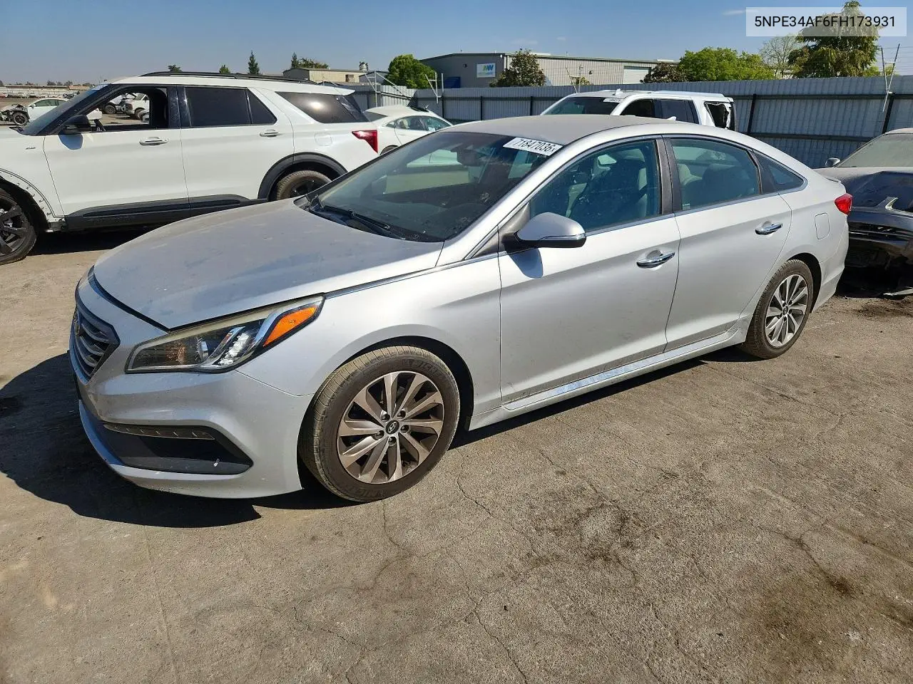 HYUNDAI SONATA 2015, VIN 5NPE34AF6FH173931