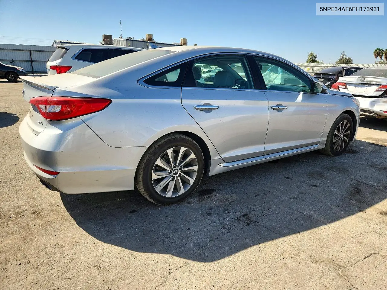 2015 HYUNDAI SONATA VIN 5NPE34AF6FH173931 — фото 3