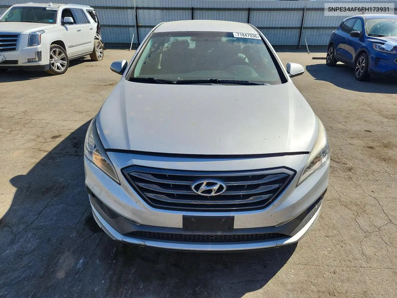 2015 HYUNDAI SONATA VIN 5NPE34AF6FH173931 — фото 5