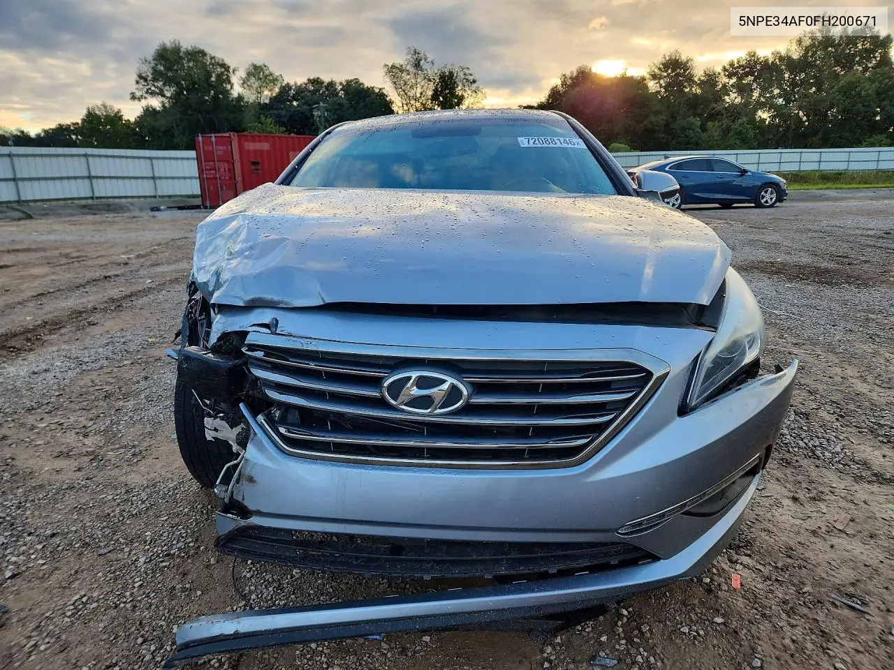 2015 HYUNDAI SONATA VIN 5NPE34AF0FH200671 — фото 5