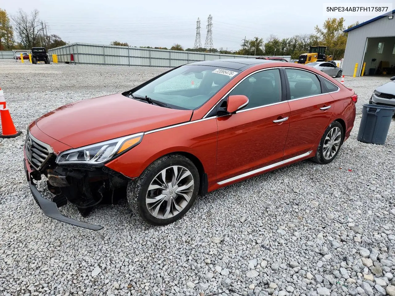 HYUNDAI SONATA 2015, VIN 5NPE34AB7FH175877