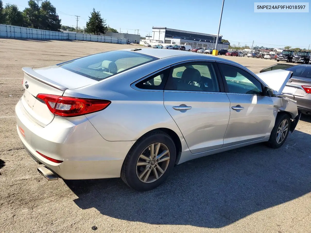 2015 HYUNDAI SONATA VIN 5NPE24AF9FH018597 — фото 3