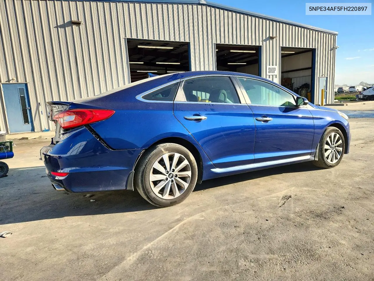 2015 HYUNDAI SONATA VIN 5NPE34AF5FH220897 — фото 3