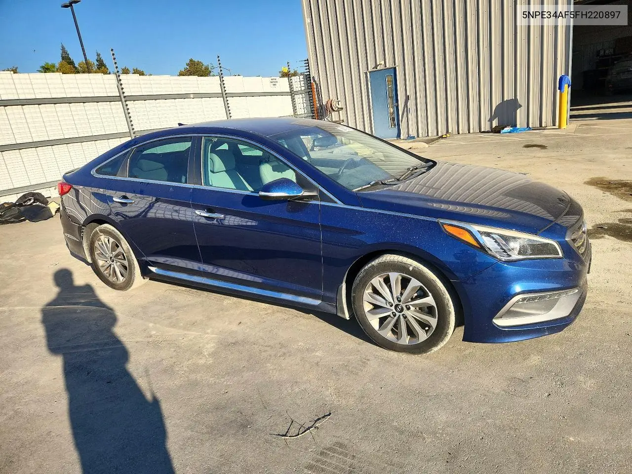 2015 HYUNDAI SONATA VIN 5NPE34AF5FH220897 — фото 4