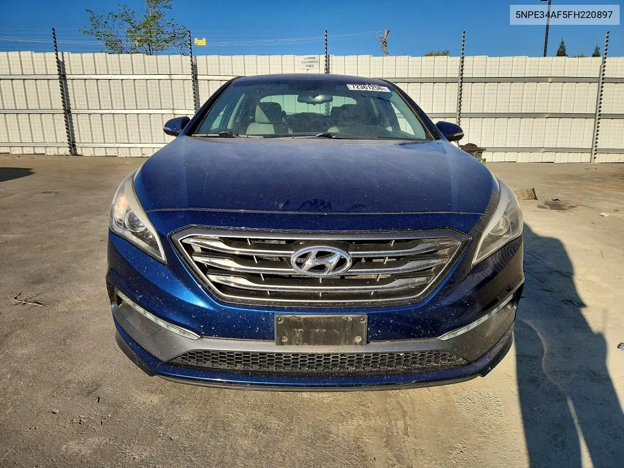 2015 HYUNDAI SONATA VIN 5NPE34AF5FH220897 — фото 5