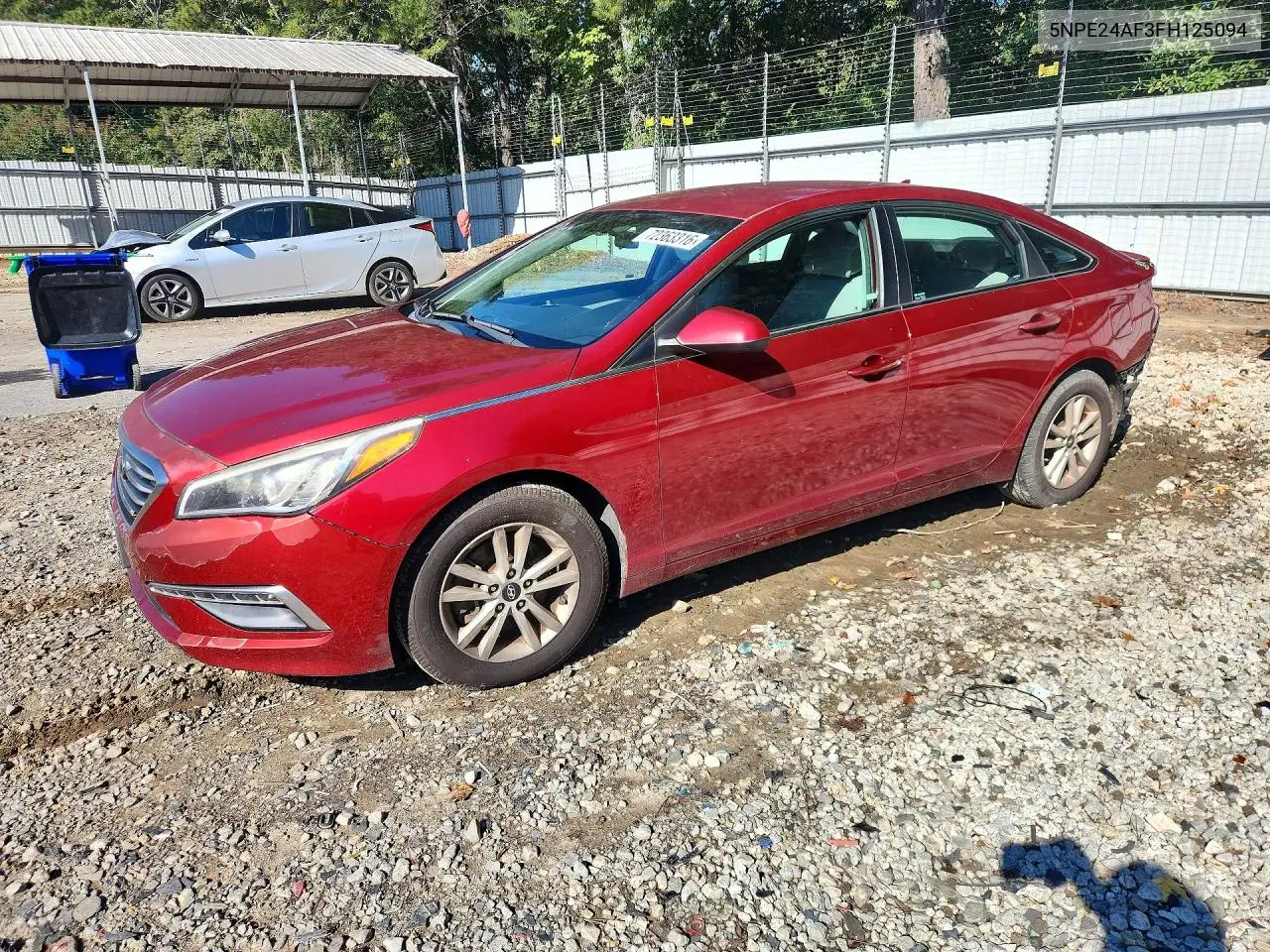 HYUNDAI SONATA 2015, VIN 5NPE24AF3FH125094