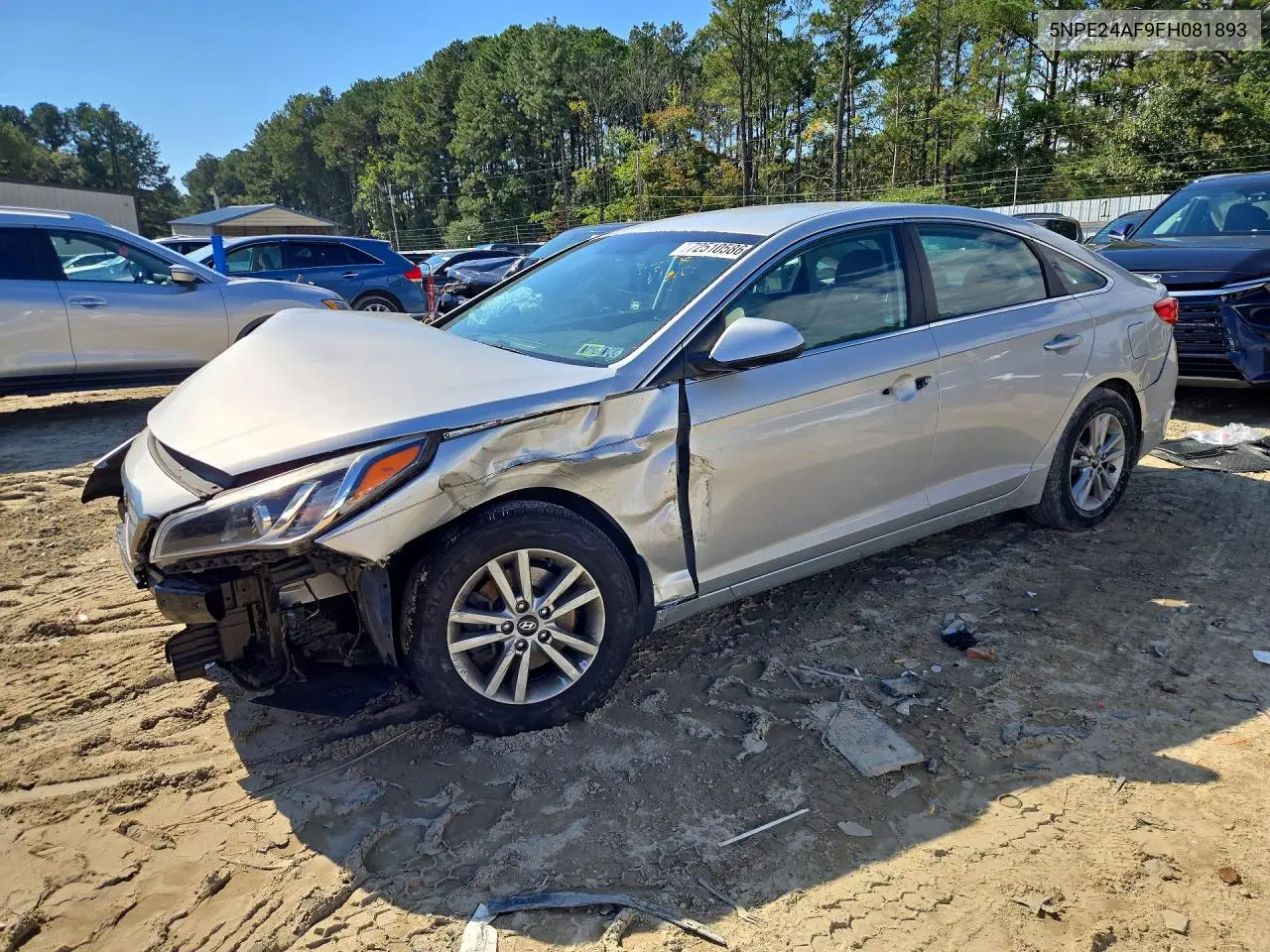 HYUNDAI SONATA 2015, VIN 5NPE24AF9FH081893