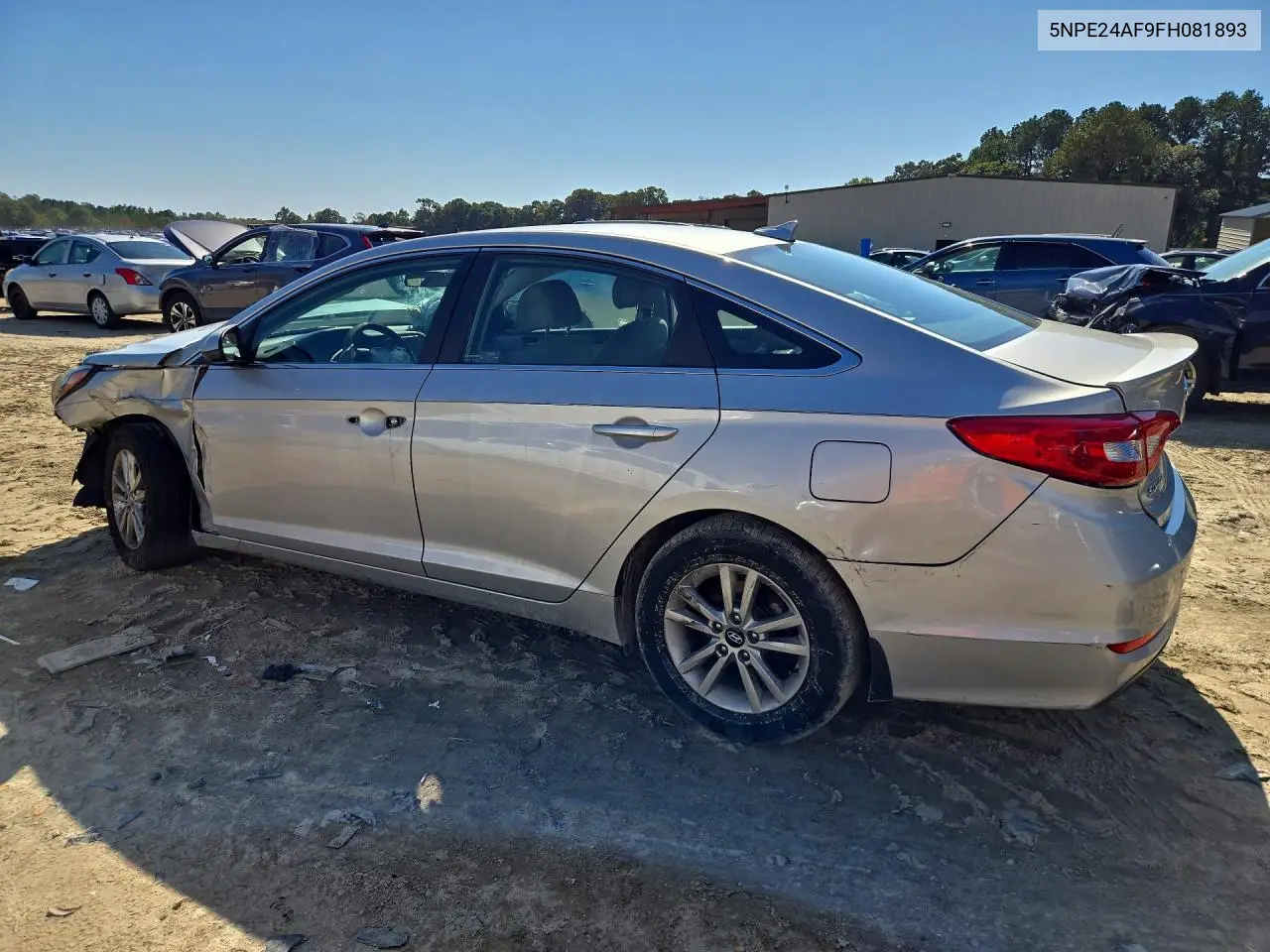 2015 HYUNDAI SONATA VIN 5NPE24AF9FH081893 — фото 2