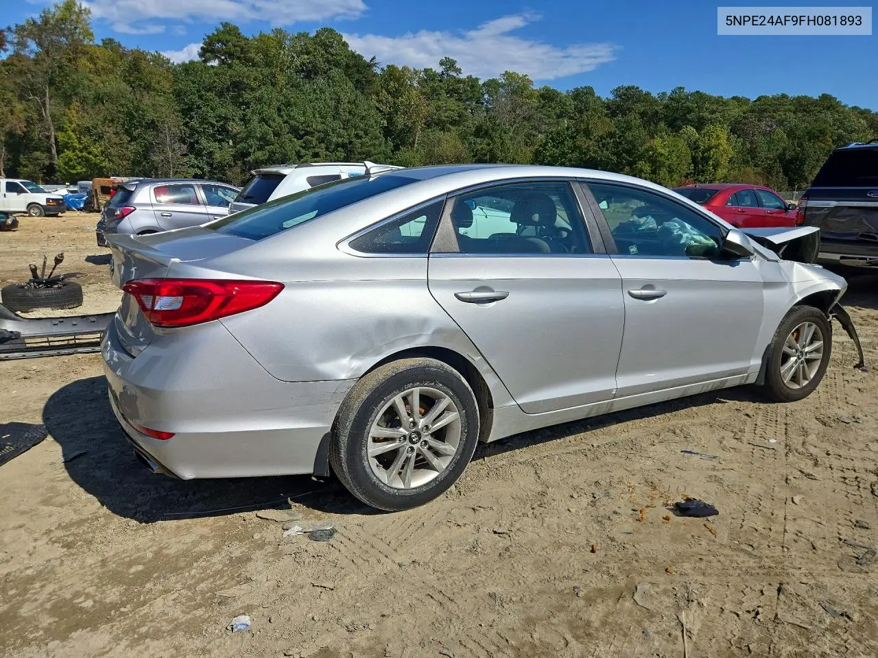 2015 HYUNDAI SONATA VIN 5NPE24AF9FH081893 — фото 3