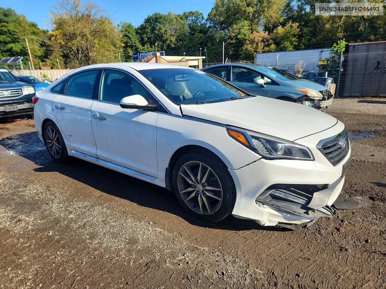 2015 HYUNDAI SONATA VIN 5NPE34AB5FH246493 — фото 4