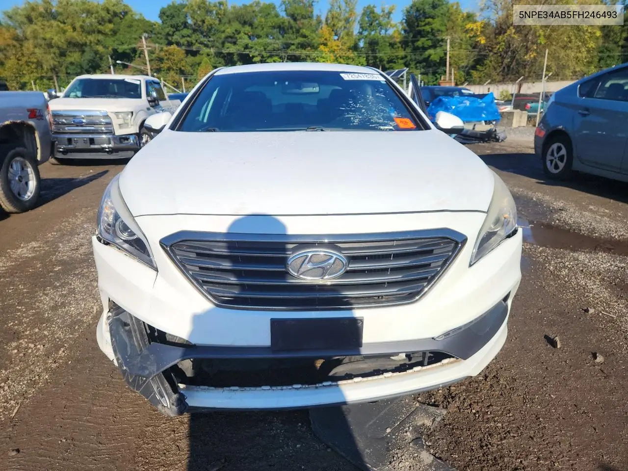 2015 HYUNDAI SONATA VIN 5NPE34AB5FH246493 — фото 5