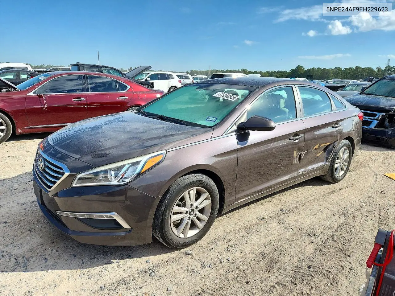 HYUNDAI SONATA 2015, VIN 5NPE24AF9FH229623