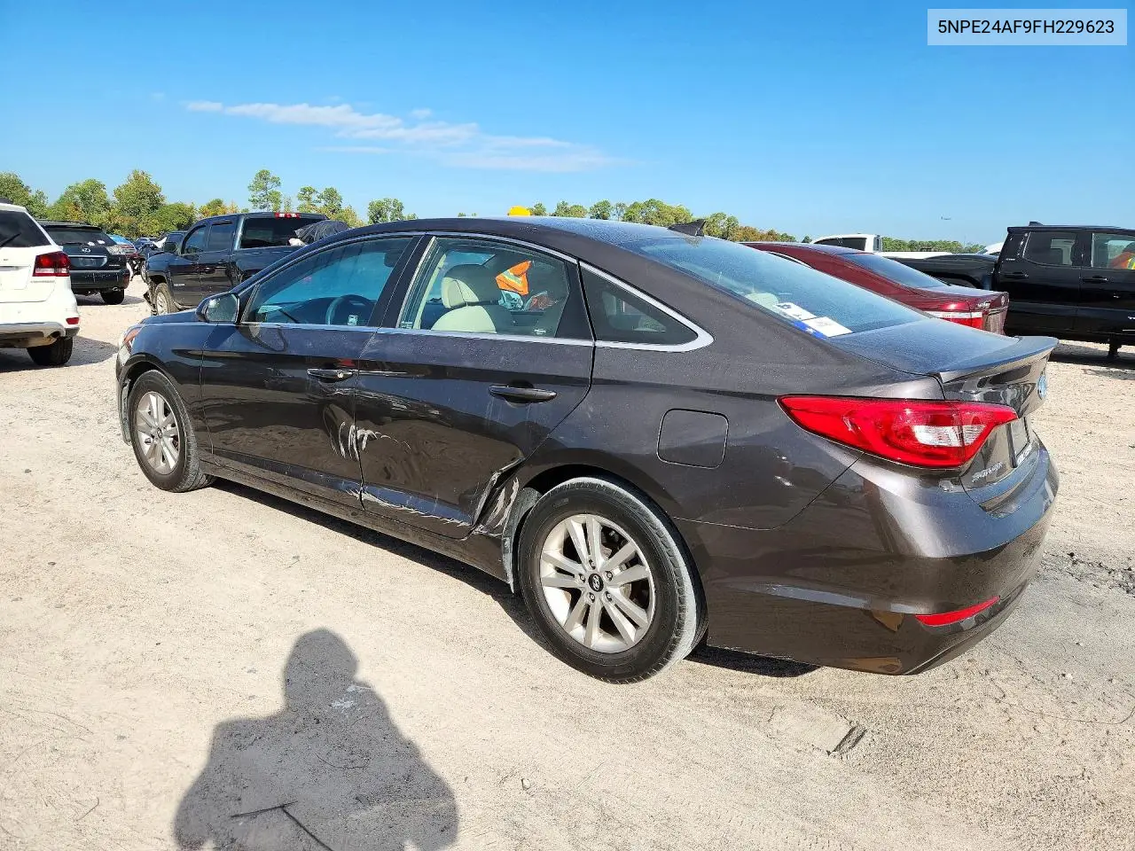 2015 HYUNDAI SONATA VIN 5NPE24AF9FH229623 — фото 2
